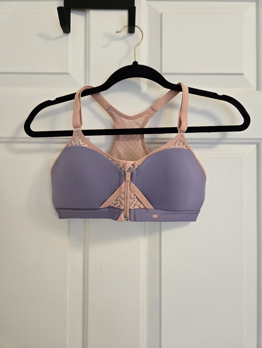 SheFit Exhilarate Dusty Violet And Rose High Impact Sports Bra Size Small